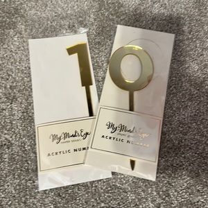 My Mind’s Eye paper goods acrylic gold numbers